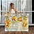 Quadro Decorativo Canvas Flores Douradas Horizontal - Imagem 1