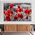 Quadro Decorativo Canvas Papoula Vermelhas Natureza Horizontal - Imagem 2