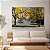 Quadro Decorativo Canvas Bosque Amarelo Outono Paisagem Horizontal - Imagem 2