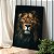Quadro Decorativo Canvas Animal Selvagem Leão Rei da Floresta Vertical - Imagem 3
