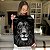 Quadro Decorativo Canvas Animal Silvestre Leão Preto e Branco Olhos Amarelos Vertical - Imagem 5