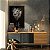 Quadro Decorativo Canvas Animal Silvestre Leão em Pé Preto e Branco Vertical - Imagem 2