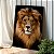 Quadro Decorativo Canvas Animal Silvestre Leão de Judá Face Vertical - Imagem 2