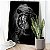 Quadro Decorativo Canvas Animais Silvestres Tigre Caçador Preto e Branco Vertical - Imagem 3