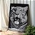 Quadro Decorativo Canvas Animais Silvestres Tigre Preto e Branco Vertical - Imagem 3
