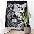 Quadro Decorativo Canvas Animais Silvestres Tigre Preto e Branco Vertical - Imagem 2