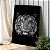 Quadro Decorativo Canvas Animais Silvestres Tigre Branco De olhos Azuis Vertical - Imagem 2