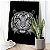 Quadro Decorativo Canvas Animais Silvestres Tigre Branco De olhos Azuis Vertical - Imagem 4