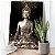 Quadro Decorativo Canvas Religioso Buda Dourado com Fundo Preto Vertical - Imagem 3