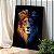 Quadro Decorativo Canvas Leão de Judá Face Colorido Vertical - Imagem 3
