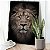 Quadro Decorativo Canvas Leão de Judá Rei da Floresta Vertical - Imagem 4