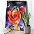 Quadro Decorativo Canvas Floral Women Face Flowers Vertical - Imagem 3