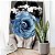 Quadro Decorativo Canvas Flores Azuis em Rostos Women Flowers Vertical - Imagem 4