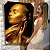 Quadro Decorativo Canvas Rosto Feminino Dourado Olhos Fechados Perfil Vertical - Imagem 6