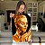 Quadro Decorativo Canvas Rosto Feminino Dourado Olhos Fechados Vertical - Imagem 5