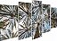 Quadros Decorativos Mosaico 5 peças Árvores Coqueiro Praia 115x60cm - Imagem 3
