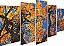 Quadros Decorativos Mosaico 5 peças Floresta Botânico Ipês Amarelos 115x60cm - Imagem 3