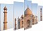 Quadros Decorativos Mosaico 5 peça Palácio na Índia Taj Mahal  Agra 115x60cm - Imagem 3