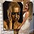 Quadro Decorativo Canvas Mulher com Maquiagem Dourada Mãos no Rosto Vertical - Imagem 6