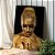 Quadro Decorativo Canvas Mulher com Maquiagem Dourada Olhando para Baixo Vertical - Imagem 4