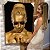 Quadro Decorativo Canvas Mulher com Maquiagem Dourada Olhando para Baixo Vertical - Imagem 6