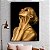 Quadro Decorativo Canvas Mulher com Maquiagem Dourada Mãos no Pescoço Vertical - Imagem 4