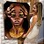Quadro Decorativo Canvas Beleza Feminina Mulher com Maquiagem Bronze e Dourado Vertical - Imagem 6