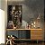 Quadro Decorativo Canvas Mulher com Maquiagem Dourada Escorrendo Vertical - Imagem 4