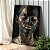 Quadro Decorativo Canvas Mulher com Maquiagem Dourada Escorrendo Vertical - Imagem 3