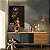 Quadro Decorativo Canvas Mulher com Maquiagem Preta e Dourada Ouro Gold Vertical - Imagem 3