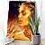 Quadro Decorativo Canvas Mulher com Maquiagem Dourada Ouro Gold - Imagem 5