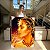 Quadro Decorativo Canvas Mulher com Maquiagem Dourada Ouro Gold - Imagem 2