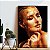 Quadro Decorativo Canvas Beleza Feminina Mulher Com Tinta Dourada no Rosto Gold Vertical - Imagem 4
