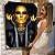 Quadro Decorativo Canvas Beleza Feminina Mulher Com Maquiagem Black Gold Colar Dourado Vertical - Imagem 6
