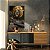 Quadro Decorativo Canvas Beleza Feminina Mulher com maquiagem preta e dourada com abacaxi Vertical - Imagem 6