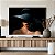 Quadro Decorativo Canvas Mulher Beleza Feminina Rosto Misterioso Chapéu Preto Horizontal - Imagem 3