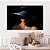 Quadro Decorativo Canvas Mulher Beleza Feminina Rosto Misterioso Chapéu Preto Horizontal - Imagem 2