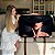 Quadro Decorativo Canvas Mulher Beleza Feminina Rosto Misterioso com Chapéu Preto  e Batom vermelho Horizontal - Imagem 7