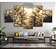 Quadros Decorativos Mosaico 5 peça Floral Dente de Leão Entardecer 115x60cm - Imagem 1