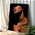 Quadro Decorativo Canvas Mulher Beleza Feminina Rosto sob a Sombra Vertical - Imagem 3