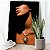 Quadro Decorativo Canvas Mulher Beleza Feminina Rosto sob a Sombra Vertical - Imagem 2