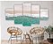 Quadros Decorativos Mosaico 5 peça Ondas do Mar Areia 115x60cm - Imagem 2