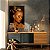Quadro Decorativo Canvas Mulher Beleza Feminina Maquiagem Dourada Gold Luxo Penteado Vertical - Imagem 4