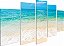 Quadros Decorativos Mosaico 5 peça Praia Mar Azul 115x60cm - Imagem 3