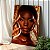 Quadro Decorativo Canvas Mulher Beleza Feminina Brincos de Argola Gold Mãos no Rosto Vertical - Imagem 3