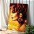 Quadro Decorativo Canvas Mulher Beleza Feminina Perfil Luxo Gold Vertical - Imagem 3