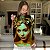 Quadro Decorativo Canvas Mulher Beleza Feminina Olhos Amarelos e Coroa de Flores Vertical - Imagem 5