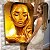 Quadro Decorativo Canvas Mulher Beleza Feminina Pele Dourada Gold Brilho Luxo Vertical - Imagem 6