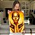 Quadro Decorativo Canvas Mulher Beleza Feminina Maquiagem Dourada Gold Luxo Vertical - Imagem 5