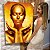 Quadro Decorativo Canvas Mulher Beleza Feminina Maquiagem Dourada Gold Luxo Vertical - Imagem 6
